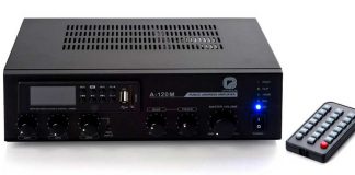 Amplificador de megafonía compacto
