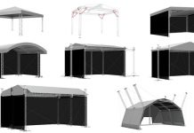 Techados de aluminio temporales de MILOS