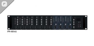 mezclador matricial de audio con 8 entradas y 4 salidas