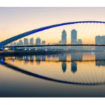 Proyectores LED Exterior Wash 310 de Martin en el puente de la tolerancia de Dubai Proyectores LED Exterior Wash