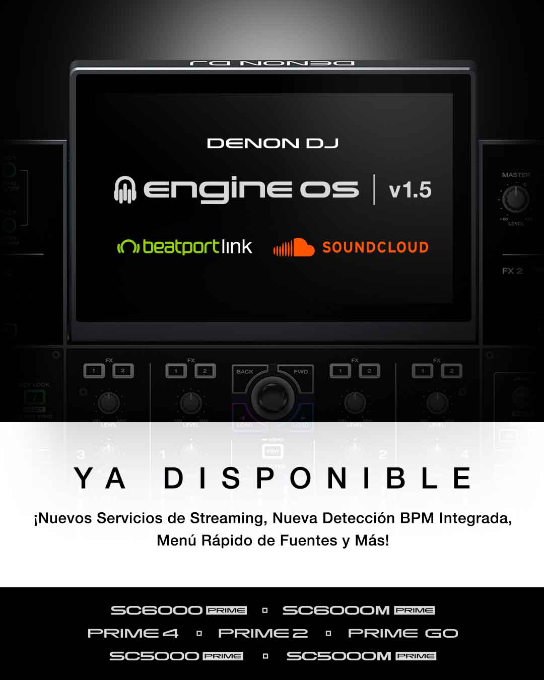 Engine OS 15 SoundCloud GO y BeatPort Link