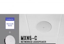 Altavoz en red Microflex™ MXN5-C de Shure con certificación para Microsoft Teams Altavoz en red Microflex™ MXN5-C de Shure