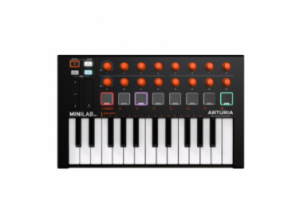Controlador MIDI portátil Arturia Minilab MKII Orange Edition edición limitada