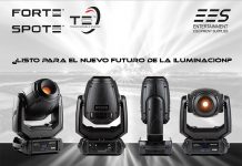 cabezas móviles de Iluminación profesional FORTE Y SPOTE de ROBE