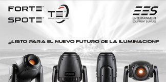 cabezas móviles de Iluminación profesional FORTE Y SPOTE de ROBE