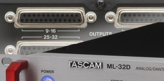 dispositivos Audio sobre IP Dante® de Tascam