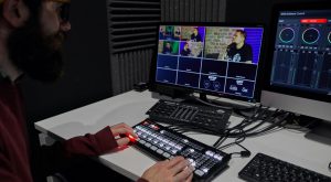 soluciones audiovisuales de Blackmagic Design para Pódcasts y transmisiones en directo