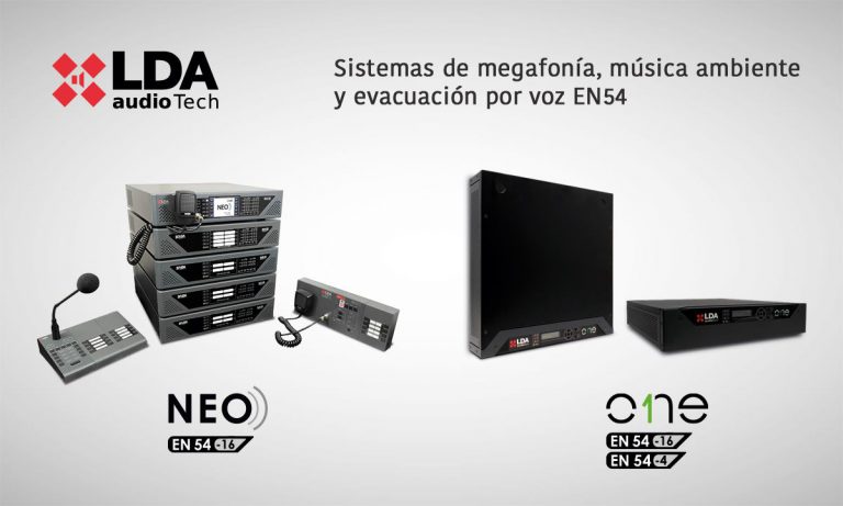 sistemas de megafonía y evacuación por voz EN54 de LDA Audio Tech