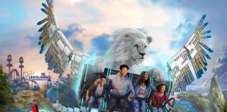 Legoland windsor usa el proyector de alser puro de christie