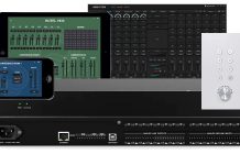 matriz de audio DSP y control vía app MXD-88
