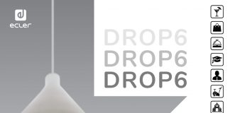 nuevo altavoz colgante de 2 vías DROP6