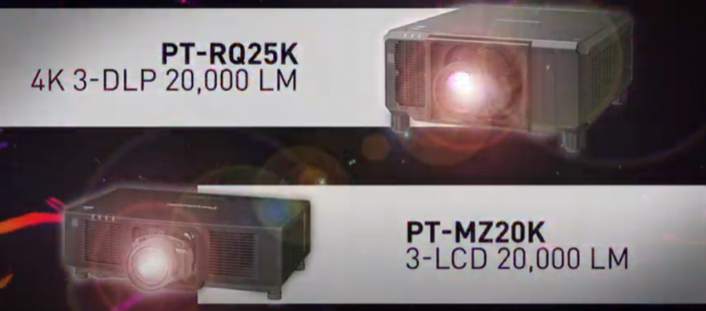 proyector láser de 3-Chip DLP™ 4K de 20.000 lúmenes PT-RQ25K más compacto y ligero del mundo