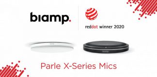 Soluciones audiovisuales profesionales de Biamp red dot awards