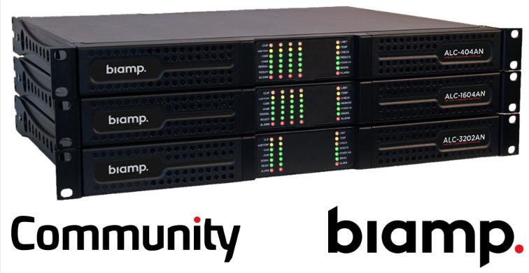 nuevos controladores de altavoces amplificados de Biamp con DSP y entrada analógica