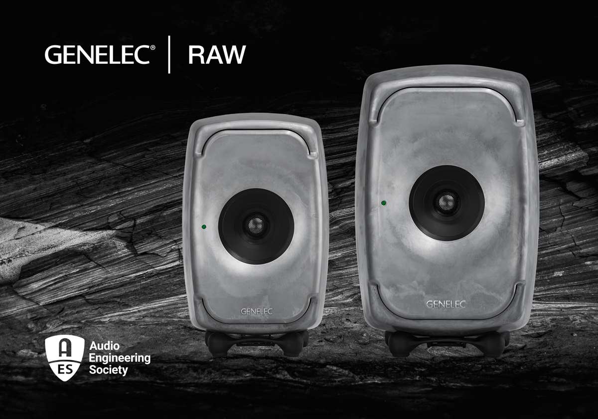 gama RAW de Genelec con modelos coaxiales 8331 y 8341 de la serie The Ones con acabado de aluminio