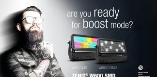 nuevos washers LED IP65 ZENIT® W600 SMD de Cameo para exteriores