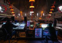 Los Line Array PANTHER en la gira de Ed Sheeran «+ – = ÷ x» proporcionan la calidad de audio adecuada PANTHER tecnología line array para giras y conciertos de Meyer Sound