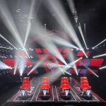 Equipos de iluminación profesional Cameo en el espectáculo La Voz Tailandia