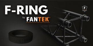 El FANTEK Ring® anillo de caucho para protección del truss de FANTEK en LDI Las Vegas