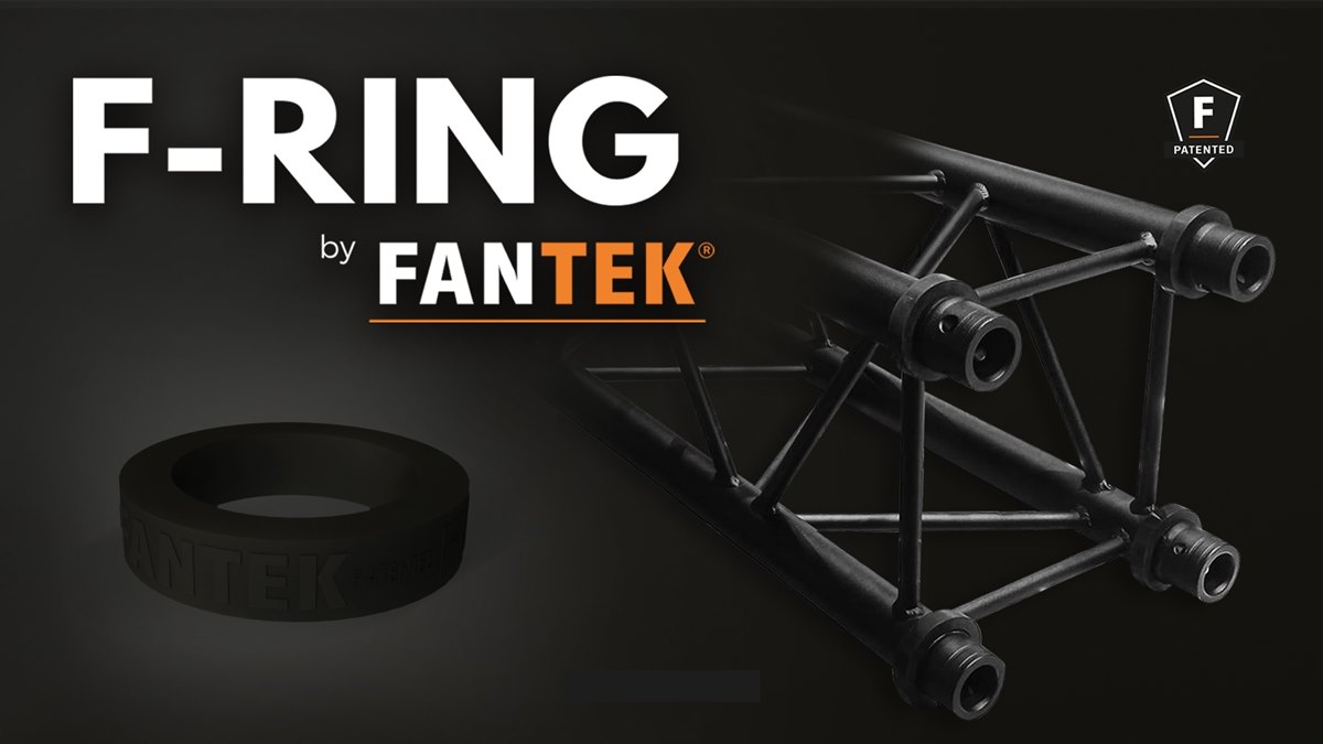 El FANTEK Ring® anillo de caucho para protección del truss de FANTEK en LDI Las Vegas