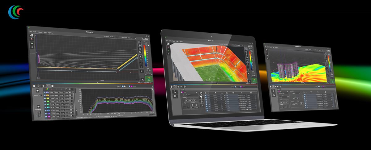 Descubre Rainbow 3D el software de predicción electroacústica en 3D de Lynx Pro Audio simulación de audio precisa