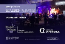 Las nuevas soluciones de iluminación para exteriores de Cameo en Prolight + Sound 2023 Las nuevas soluciones de iluminación para exteriores, broadcast de Cameo en Prolight + Sound 2023