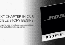 Bose Professional intensifica y potenciara sus esfuerzos focalizándose en el mercado audiovisual profesional