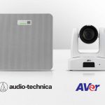 Descubre el array de micrófonos de techo de Audio-Technica para videoconferencias con las cámaras PTZ de AVer