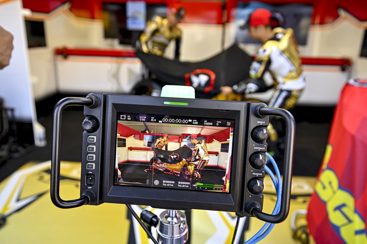 La retransmisión en directo del Gran Premio Oakley de Italia con equipos de Blackmagic