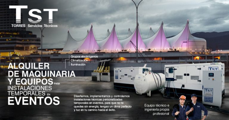 Servicios de alquiler de climatización para eventos de TST