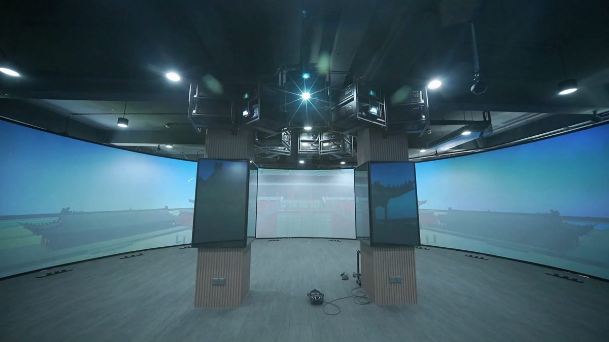 La Serie GS de Christie con sus proyectores láser 1DLP® en un innovador laboratorio de realidad virtual inmersiva 