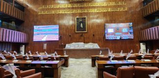 La tecnología de visualización LED del fabricante Alfalite integrada en el Senado de Pakistán