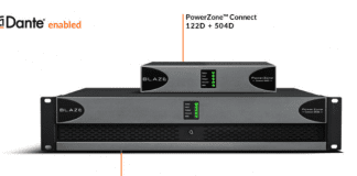 Compatibilidad Dante™ AoIP los amplificadores PowerZone™ Connect de Blaze Audio