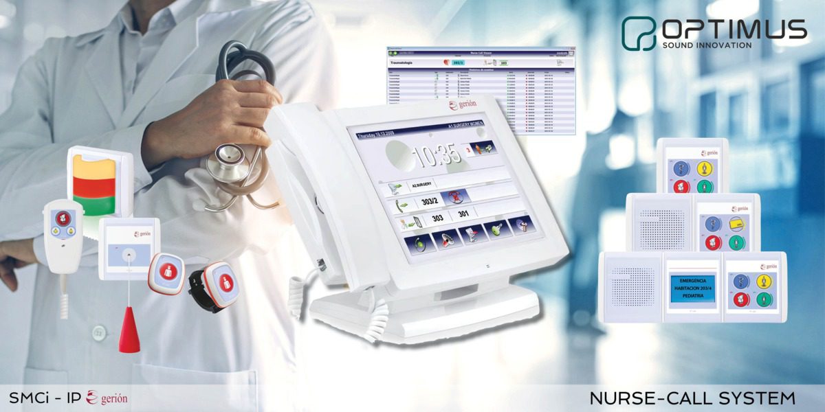 sistema de intercomunicación y señalización paciente enfermera basado en IP OPTIMUS SMCi - IP Gerión
