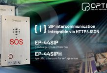 Intercomunicación SIP de OPTIMUS integrable vía HTTP/JSON para el control de accesos, puntos de información, ayuda, y zonas de refugio intercomunicadores industriales VoIP