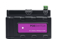 Visual Productions lanza su nuevo PoeSwitch PoeSwitch de Visual Productions, el nuevo switch de red no gestionado y montado en carrill DIN