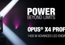 Cameo presenta la cabeza móvil LED OPUS® X4 PROFILE Nueva cabeza movil Opus X4 Profile