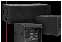 subwoofers compatibles con la serie KF racks de amplificadores conectables en red