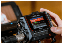 Nueva grabadora Tascam FR-AV2, repleta de funciones para cineastas FR-AV2 la mejor grabadora de audio compacta para cine