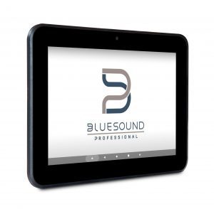 Panel de Control CP300 de Bluesound Professional para la gestion musical en los centros comerciales 