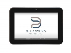 Panel de Control CP300 de Bluesound Professional para la gestion musical en los centros comerciales 