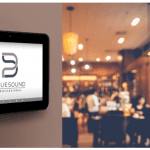 Panel de Control CP300 de Bluesound Professional para la gestion musical en los centros comerciales 