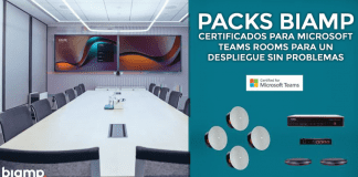 packs de conferencias para salas medianas y grandes con la certificación Microsoft Teams Room
