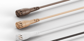 2061 Miniature micrófono lavalier omnidireccional para las producciones en estudios de transmisión teatros, eventos o lugares de culto