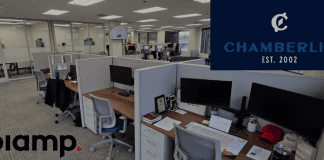 el mejor enmascaramiento de sonido para oficinas de Biamp