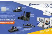 relacart-ise-2025-ceiling-array-microphone-spectrum-analyzer