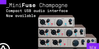 MiniFuse Champagne, la nueva edición limitada de una de las interfaces de audio USB más aclamadas del mercado.