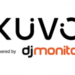 Logotipo de KUVO powered by DJ Monitor, plataforma de identificación musical para locales de ocio nocturno.