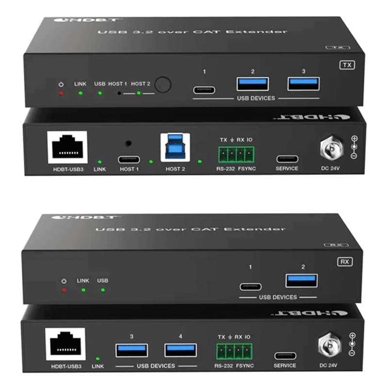 DVDO-Xtend-USBC-USB-BB-1, Extensor 2 Puertos USB-C y USB 3.2 Sobre HDBaseT 