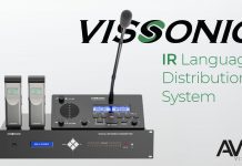 Sistema VISSONIC de distribución de idiomas por infrarrojo | Traducción simultánea AVIT Vision con micrófono y receptores